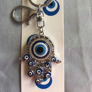 HAMSA evil eye key chain